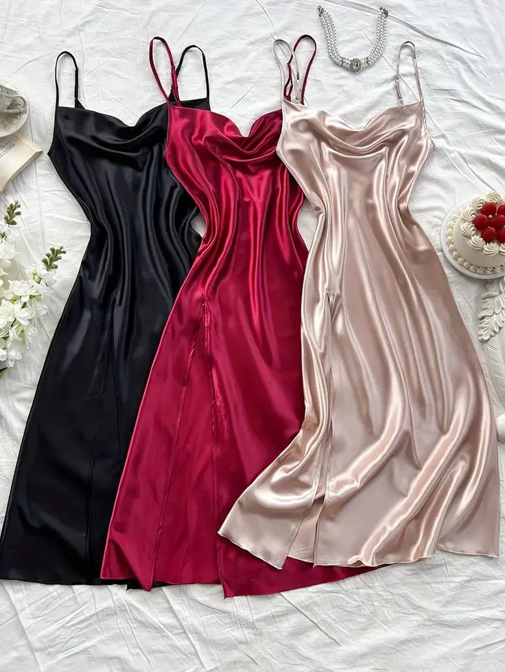 Satin Maxi Night wear set